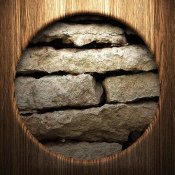 wood on the wall