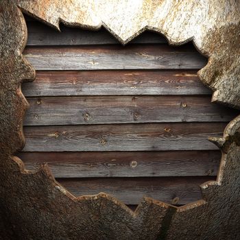 stone on the wall
