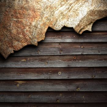 stone on the wall
