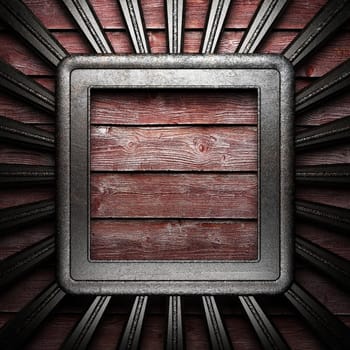 iron plate on wall