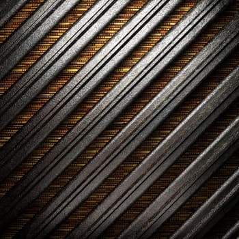 metal on wall