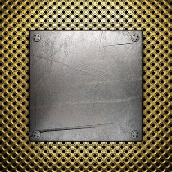 metal on gold made in 3D