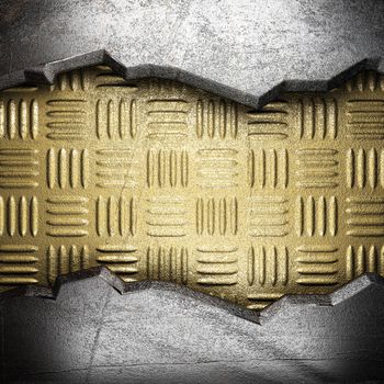 metal on gold made in 3D