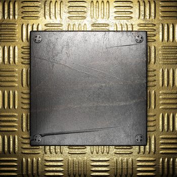metal on gold made in 3D