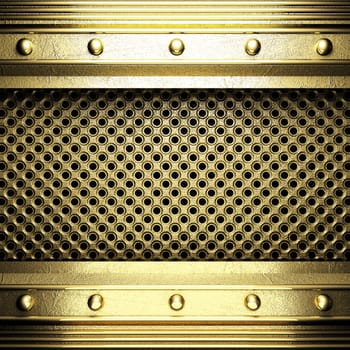 golden background made in 3D