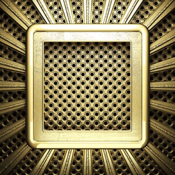 golden background made in 3D