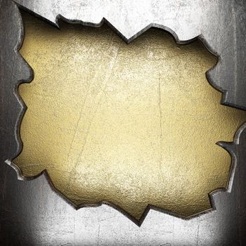 metal on gold made in 3D