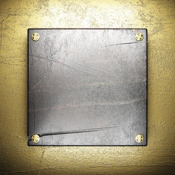 metal on gold made in 3D