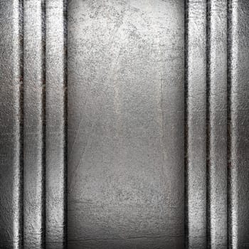 metal on wall made in 3d