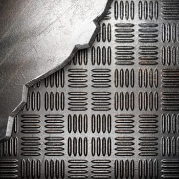 metal on wall made in 3d