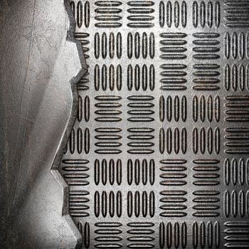 metal on wall made in 3d