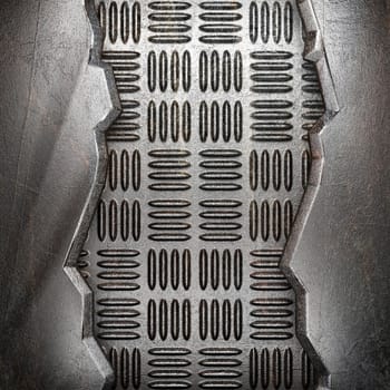 metal on wall made in 3d