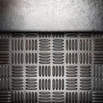 metal on wall made in 3d