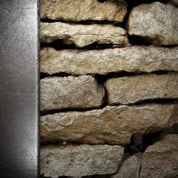 metal on wall made in 3D