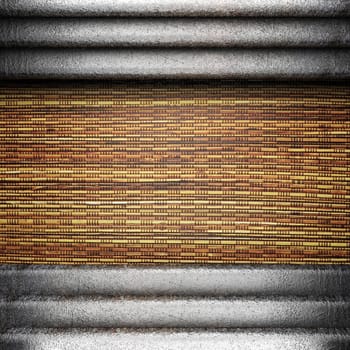 metal on wall made in 3d