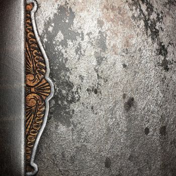 metal on wall made in 3D