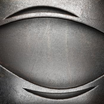 metal on wall made in 3D