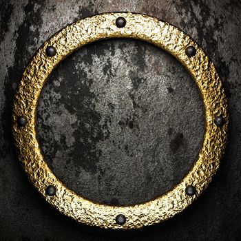 gold on the wall