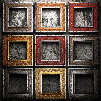 Antique ornament frame made in 3d