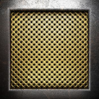 metal on gold made in 3D