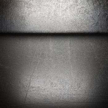 metal on wall made in 3d
