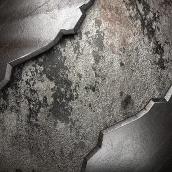metal on wall made in 3D
