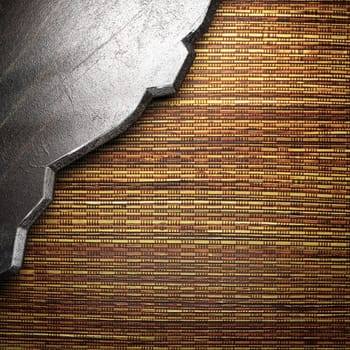 metal on wall made in 3d