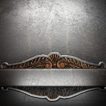 metal on wall made in 3D