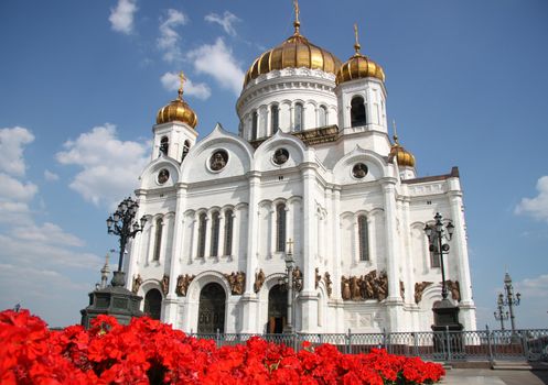 Landmark of Moscow - Cathedral of Jesus Christ the Savior, Russia