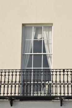 Window with iron Balcony