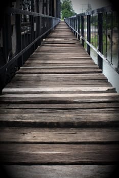 Old wooden bridge