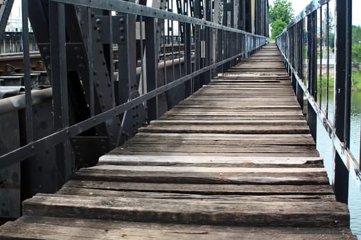 Old wooden bridge