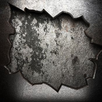 metal on the wall