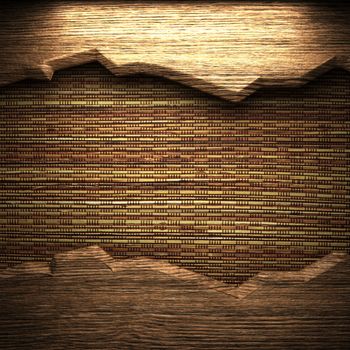 wood on the wall