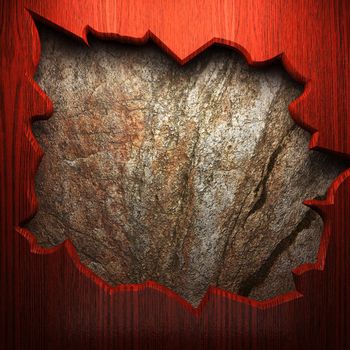 wood on the wall