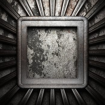iron plate on wall