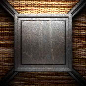 iron plate on wall