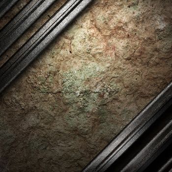 metal on wall