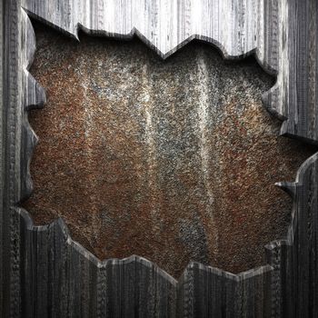 wood on wall
