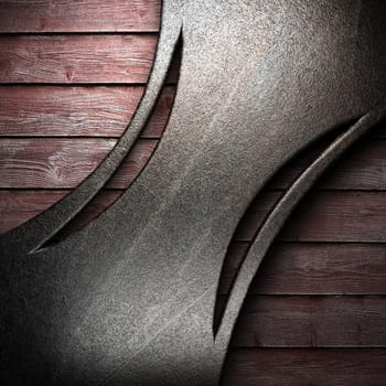 metal on wall made in 3D