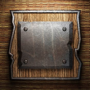 metal on wall made in 3D