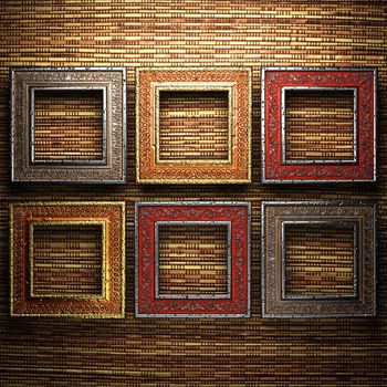 Antique ornament frame made in 3d