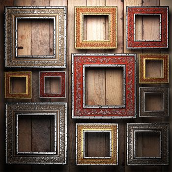 Antique ornament frame made in 3d
