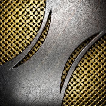 metal on gold made in 3D