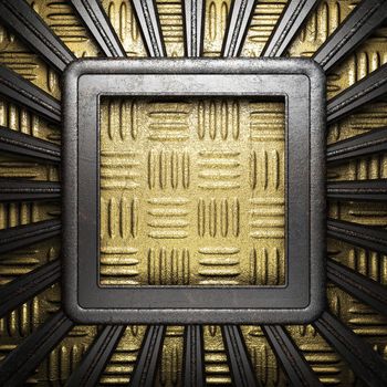 metal on gold made in 3D
