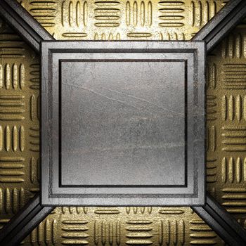 metal on gold made in 3D