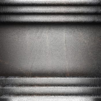metal on wall made in 3d