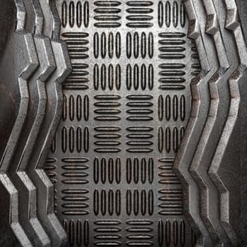 metal on wall made in 3d