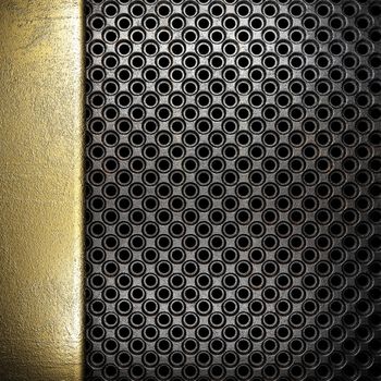 golden background made in 3D