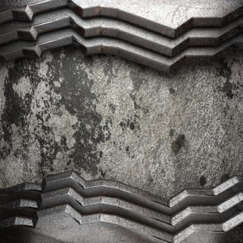 metal on wall made in 3D